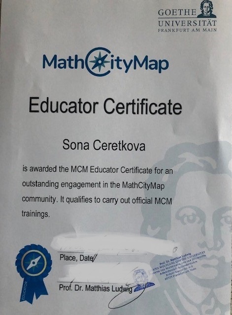 Vyberte sa na matematické prechádzky 2 momatre certifikat