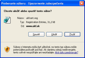 Inštalácia bezpečnostného certifikátu - Windows a MS aplikacie 9 ie1
