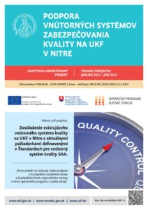 Podpora vnútorných systémov zabezpečovania kvality na UKF v Nitre 12 podpora vnutornych systemov zabezpecovania kvality projekt